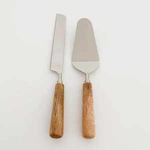 Ensemble d'épandeurs de fromage en acier inoxydable, manche en résine transparente blanche avec des effets de couleur incroyables, ensemble de trancheur de fromage en acier inoxydable - Product Image 3