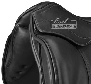 Silla de montar de caballo de doma inglesa personalizada, de cuero genuino resistente y cómodo, diseñada con los últimos estilos para montar a caballo - Product Image 3