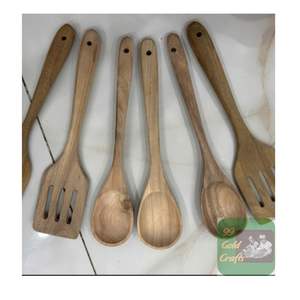 Cuillère en bois jetable pour crème glacée café et dessert couverts biodégradables du fournisseur vietnamien - Product Image 3