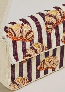 Bolsos de Mano Tipo Clutch con Cuentas Hechos a Mano de Estilo Bohemio Indio para Mujer, Elegantes Bolsos de Hombro de Estilo Boho para Fiestas, Compras y Eventos Nocturnos - Product Image 5