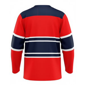 Camiseta de Hockey sobre Hielo Sublimada Personalizada al por Mayor, Corte Profesional, Transpirable, de Secado Rápido, Tejido Deportivo Resistente - Product Image 2