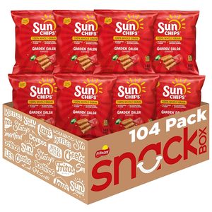 SunChips Chips de Cereales Integrales 100%, Salsa de Jardín, Bolsas de 1 oz, Paquete de 104 - Product Image 1