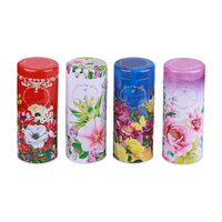 Nouveau modèle de boîte de stockage en fer blanc personnalisée boîte métallique cylindrique avec couvercle à vis emballage cadeau boîte de conserve de thé de qualité alimentaire
