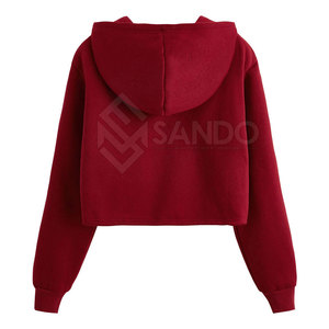 เสื้อฮู้ดครอปท็อปผู้หญิงคุณภาพพรีเมียม ผ้าฝ้าย 100% สวมใส่สบาย ขายดีสำหรับฤดูหนาว ดีไซน์โลโก้ด้านหน้า - Product Image 2