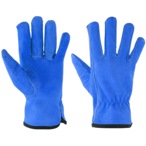 Venta al por mayor de guantes de seguridad de cuero de grano de cabra resistentes guantes de trabajo de protección personal para conductores industriales y domésticos - Product Image 3