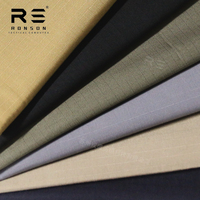 NC5050 Haute Ténacité 50% Nylon 50% Coton Ribstop Tactique Tissu Coton Nylon Imperméable Tissu Tissé Teint Uni Ripstop