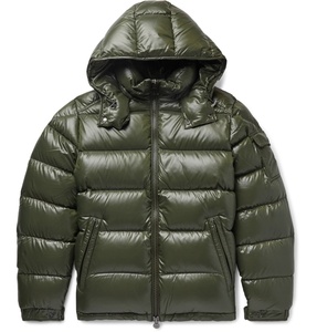 Veste d'hiver pour hommes personnalisée OEM matelassée chaude en duvet rembourré avec col montant et traitement de la capuche enduite - Product Image 1