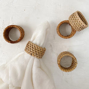 Anillos naturales para servilletas, artículos de mesa para banquetes, anillos de ratán para servilletas, suministro de fábrica - Product Image 3