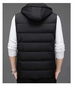 Chaqueta acolchada de media manga para hombre, acolchada, de tela de burbuja, sin mangas, a prueba de viento, precio bajo - Product Image 6