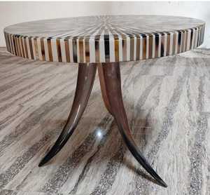 โต๊ะกาแฟทำจากเขาควายธรรมชาติ ดีไซน์ทันสมัย พร้อมการตกแต่งด้วยวัสดุธรรมชาติ สำหรับการตกแต่งห้องนั่งเล่นสไตล์มินิมอล ในราคาที่เข้าถึงได้ - Product Image 3