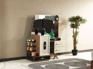 Juego de dormitorio principal Wezir, precio de fábrica, acabado suave, venta al por mayor, sistema de almacenamiento de muebles para el hogar turco - Product Image 5