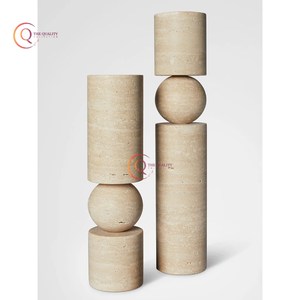 เชิงเทียนหินอ่อนทำด้วยมือเพิ่มสัมผัสของความหรูหราและความอบอุ่นให้กับห้องใดๆด้วยการออกแบบที่ไม่ซ้ำใครเหนือกาลเวลา - Product Image 6