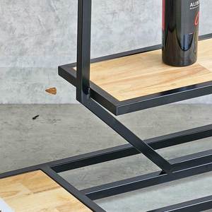 Antique-Style 120x30x82cm Rubber Wood <b>Console</b> <b>Table</b> with Iron Frame Minimalist Living Room Furniture for Entry Hotel CST073 - Product Image 5
