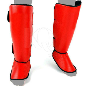 Professional Leather Shin <b>Pads</b> Lightweight Adjustable Durable Design for Football Training Sports <b>Practice</b> Matches - Product Image 5