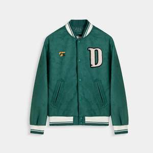 Veste Letterman Varsity en laine pour hommes, blouson de sport chauffant Bomber coupe-vent, fermeture éclair, broderie, bouton, poche tricotée décontractée, vente en gros - Product Image 1