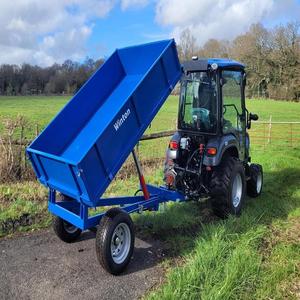 Remorque basculante avec benne hydraulique, attache pour tracteur agricole, à utiliser avec un moteur - Product Image 1