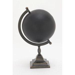 Globo Terráqueo Antiguo con Base de Metal, Globo Giratorio Vintage para Escritorio de Oficina, Globo Geográfico Educativo para Estudiantes - Product Image 5