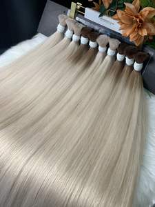 Extensiones humanas crudas de la Virgen vietnamita 100% más vendidas Estilos de rizos de ondas de cutícula completa recta Precio al por mayor de alta calidad a granel - Product Image 2