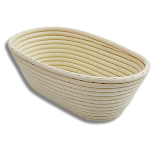 Panier à pâte en osier naturel vietnamien de qualité supérieure fabriqué à la main en rotin ovale panier à pâte améliorer votre expérience de cuisson - Product Image 1