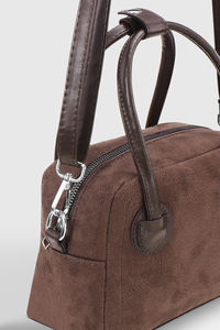 กระเป๋าโบว์ลิ่งผู้หญิงคุณภาพสูง หนัง PU รับทำโลโก้ แฟชั่น ซิป กระเป๋าสะพายไหล่ บุผ้าแคนวาส ราคาโรงงาน - Product Image 4