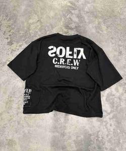 เสื้อยืดผ้าฝ้าย100% แบบครอปสำหรับผู้ชายกันรอยยับแห้งเร็วระบายอากาศได้ดีแบบย้อนยุค - Product Image 4