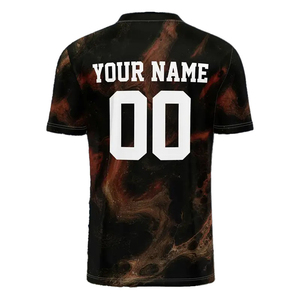 Maillot de football respirant en polyester 100% imprimé par sublimation personnalisée pour les sports d'été pour les vêtements de sport d'équipe - Product Image 6