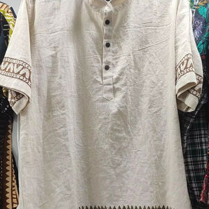 Tops Cortos de Algodón Sólido para Mujer, Cuello Redondo, Manga Corta, Camisetas con Botones Bordados, Top Calado, Regalo para Ella - Product Image 1