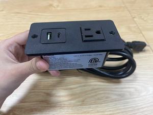 Hot Selling Mini Socket US Power Strip PW-A-1011A with <b>USB</b> and Type <b>C</b> Port - Product Image 2