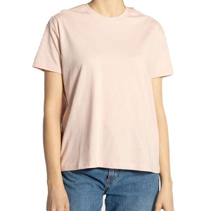 2025 Camiseta de manga corta transpirable de alta calidad con cuello redondo para hombre 100% algodón estilo informal tejido polar de gran tamaño ligero - Product Image 1