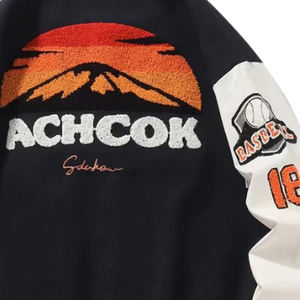 เสื้อแจ็กเก็ตขนสัตว์สำหรับผู้ชายผ้ากำมะหยี่สำหรับฤดูหนาวโลโก้ออกแบบได้ตามต้องการ - Product Image 6