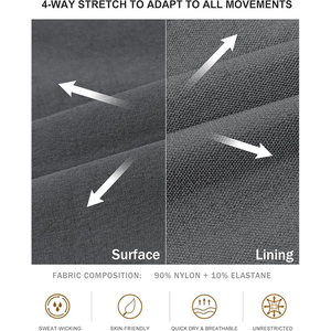 Atlético activo Jogger pantalón transpirable antiarrugas pesca correr rápido antiarrugas, pantalón de hombre, pantalón teñido liso - Product Image 3