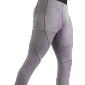 Mallas de compresión transpirables para gimnasio con logotipo personalizado para hombre, 90% poliéster, 10% licra, color y logotipo personalizados - Product Image 3