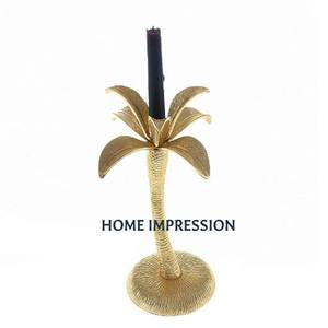 Brass Leaf Designing 3 Joining Candle Holder Premium Quality Table Accessories Restaurant and Hotel Ware Candle Holders for <b>Sale</b> - Product Image 1