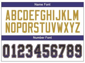 เสื้อกีฬาสีดำสีม่วงล้วนผ้าโพลีเอสเตอร์ตาข่ายผ้าโพลีเอสเตอร์แท้เสื้อฟุตบอลอเมริกัน - Product Image 5