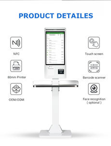 32-дюймовый внутренний сенсорный ЖК-дисплей для рекламы, ресторанный платежный терминал, напольный цифровой кофейный киоск, меню - Product Image 5