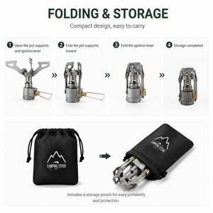 <span class=keywords><strong>Réchaud</strong></span> de camping en titane ultraléger, support de brûleur 26g, <span class=keywords><strong>réchaud</strong></span> à gaz portable pour la randonnée en plein air - Product Image 4