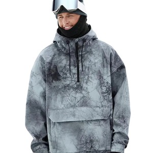 Chaqueta de snowboard de esquí impermeable de color de contraste aislado para hombre de talla grande para hombre nueva chaqueta de último diseño - Product Image 2