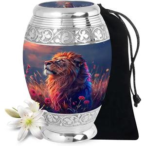 Venta caliente Urnas de cremación para cenizas humanas Suministros funerarios Urna de cremación de metal Urna metálica de calidad superior a precio de fábrica - Product Image 6