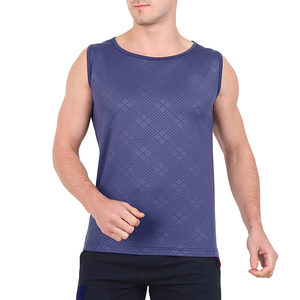 Hot Selling Custom Logo Casual <b>Men</b> Sports <b>Singlet</b> Summer Quick Drying Breathable Cotton Bamboo Fiber Fitness Gym Tank Top - Product Image 1