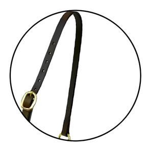 Halter en cuir de selle anglaise fabriqué à la main de qualité supérieure Équipement occidental d'entraînement confortable et élégant avec rembourrage souple en nylon durable - Product Image 5
