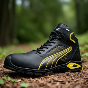 Botas de Seguridad de Cuero PUMA S3L FO SR 20345:2022, Color Negro/Amarillo, Talla 45 - Product Image 3