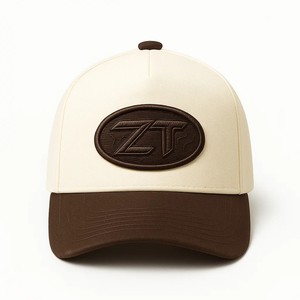 Gorra de béisbol de 5 paneles con logotipo bordado personalizado de alta calidad ODM OEM de algodón estructurado en dos tonos para exteriores para hombres y mujeres - Product Image 2