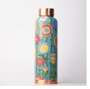 Durable Quality Simple Leak Proof <b>Copper</b> <b>Water</b> <b>Bottle</b> For Outdoor Home Office Gifting Use Pure <b>Copper</b> <b>Water</b> <b>Bottle</b> With Lid - Product Image 3