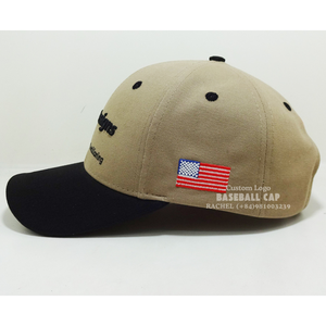 Gorra de béisbol con logotipo bordado personalizado, 6 paneles estructurados, lado izquierdo, bandera americana, ala curva, uniforme promocional, gorra de camionero OEM - Product Image 3