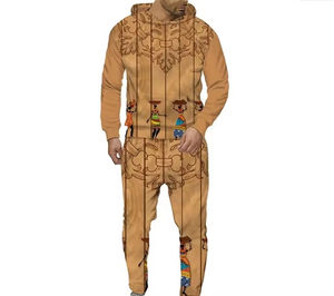 Survêtement d'hiver à capuche personnalisé de haute qualité, épais et écologique, avec impression par transfert thermique, coupe classique, tenue de sport active - Product Image 3