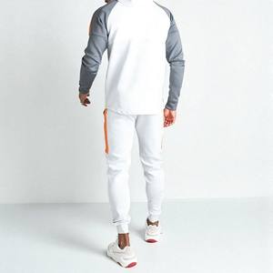 2025 nuevo chándal personalizado de alta calidad a rayas en blanco para hombre, ropa deportiva informal para hombre, chándal para gimnasio - Product Image 2