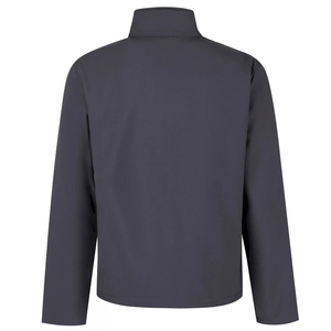 Veste Softshell pour homme avec logo personnalisé en gros 2025, tissu en toile léger, col montant, fermeture éclair sur le devant, vêtements d'extérieur décontractés d'hiver - Product Image 4