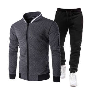 <b>Men's</b> Breathable Sportswear <b>Set</b> Tracksuit Two-<b>Piece</b> Long Sleeve Jacket & Pants Casual Fitness Clothing - Product Image 1