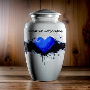 Nouvelles urnes de crémation pour adultes pour les cendres avec couvercle sécurisé Urnes funéraires en métal en aluminium fabriquées à la main pour les cendres de souvenir Prix de gros - Product Image 3