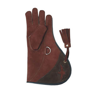 Guantes de Cetrería de Cuero para Caza de Águilas, Impermeables, Color Verde, con Bordado Personalizado, Profesionales - Product Image 6